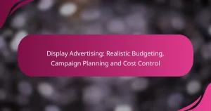 Display-Werbung: Realistische Budgetierung, Kampagnenplanung und Kostenkontrolle